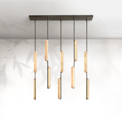 Aedubon Alabaster Linear Chandelier