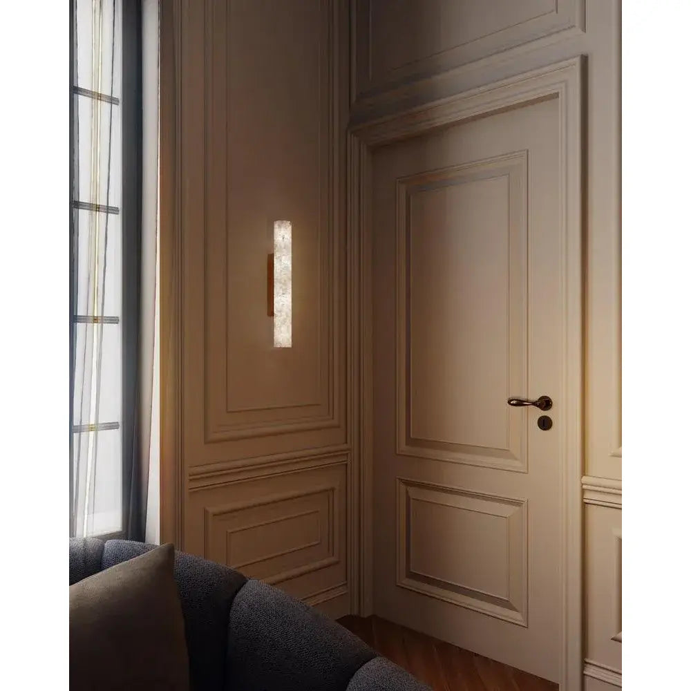 Tarron Modern Alabaster Linear Wall Sconce