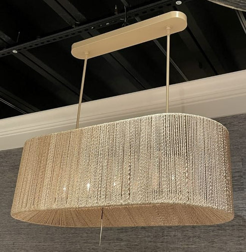 Farrington Abaca Linear Chandelier 42"
