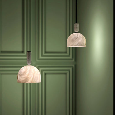 Merlin Enid Alabaster Bedside Pendant Light, Kitchen Pendant Lamp