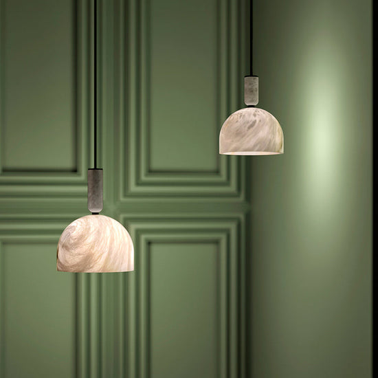 Merlin Enid Alabaster Bedside Pendant Light, Kitchen Pendant Lamp