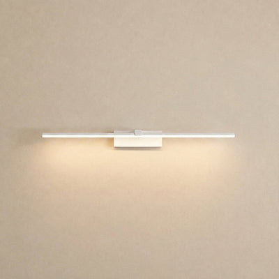 Metal Linear Mirror Wall Lamp, L 15.7~31.5-Inch x H 3.1-Inch, Black, Warm Light for Living Room & Dining Room