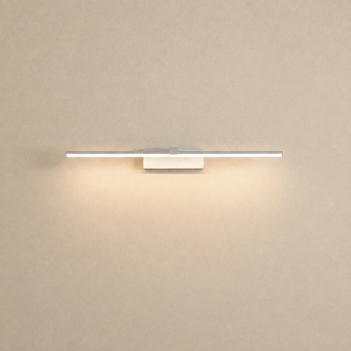 Metal Linear Mirror Wall Lamp, L 15.7~31.5-Inch x H 3.1-Inch, Black, Warm Light for Living Room & Dining Room