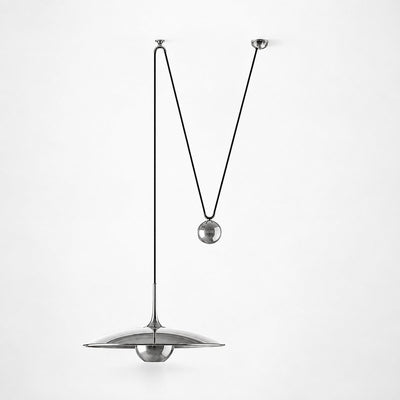 Adjustable Metal Counterweight Pendant Light for Dining Room & Living Room