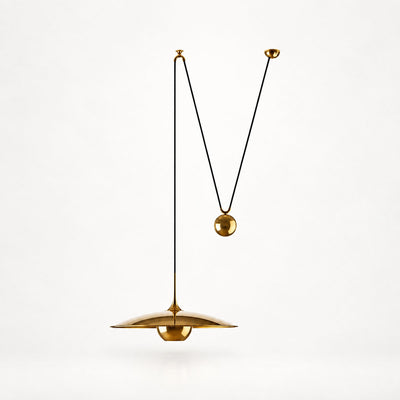 Adjustable Metal Counterweight Pendant Light for Dining Room & Living Room
