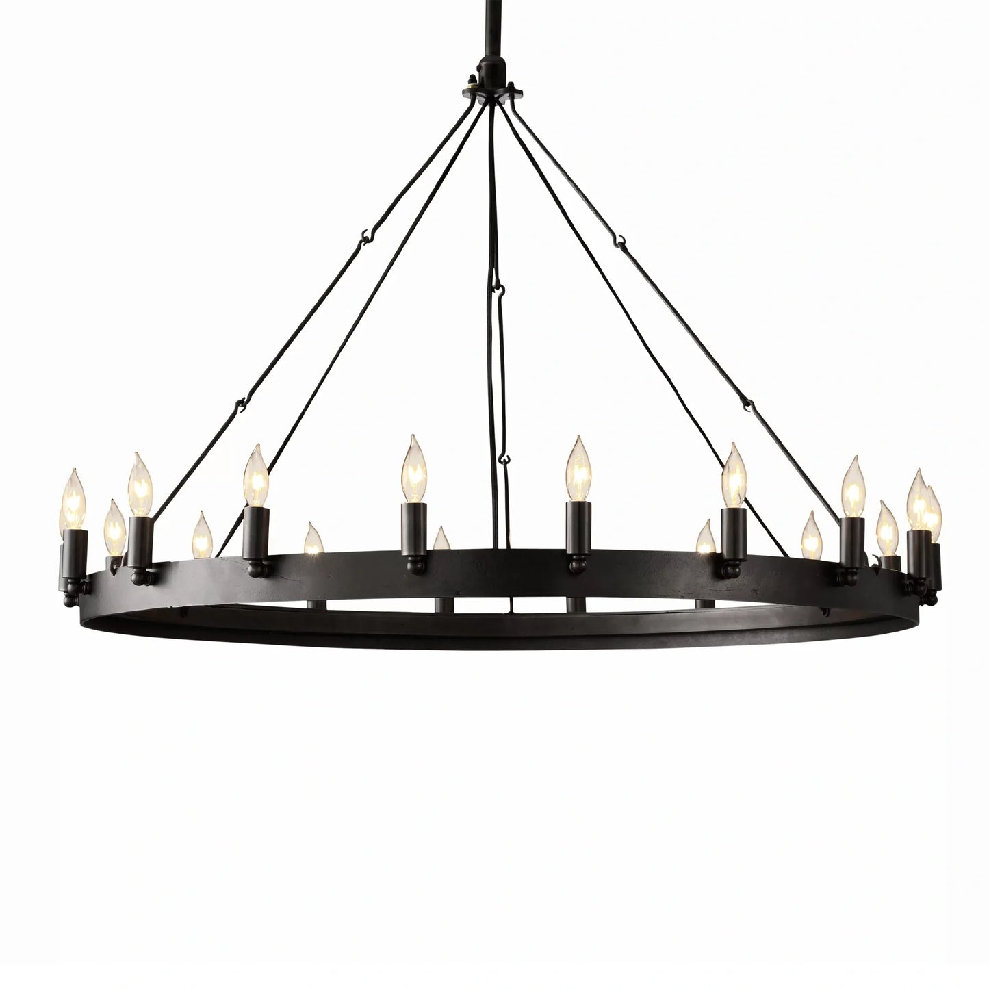 Camins Vintage Candelabra Round Chandelier