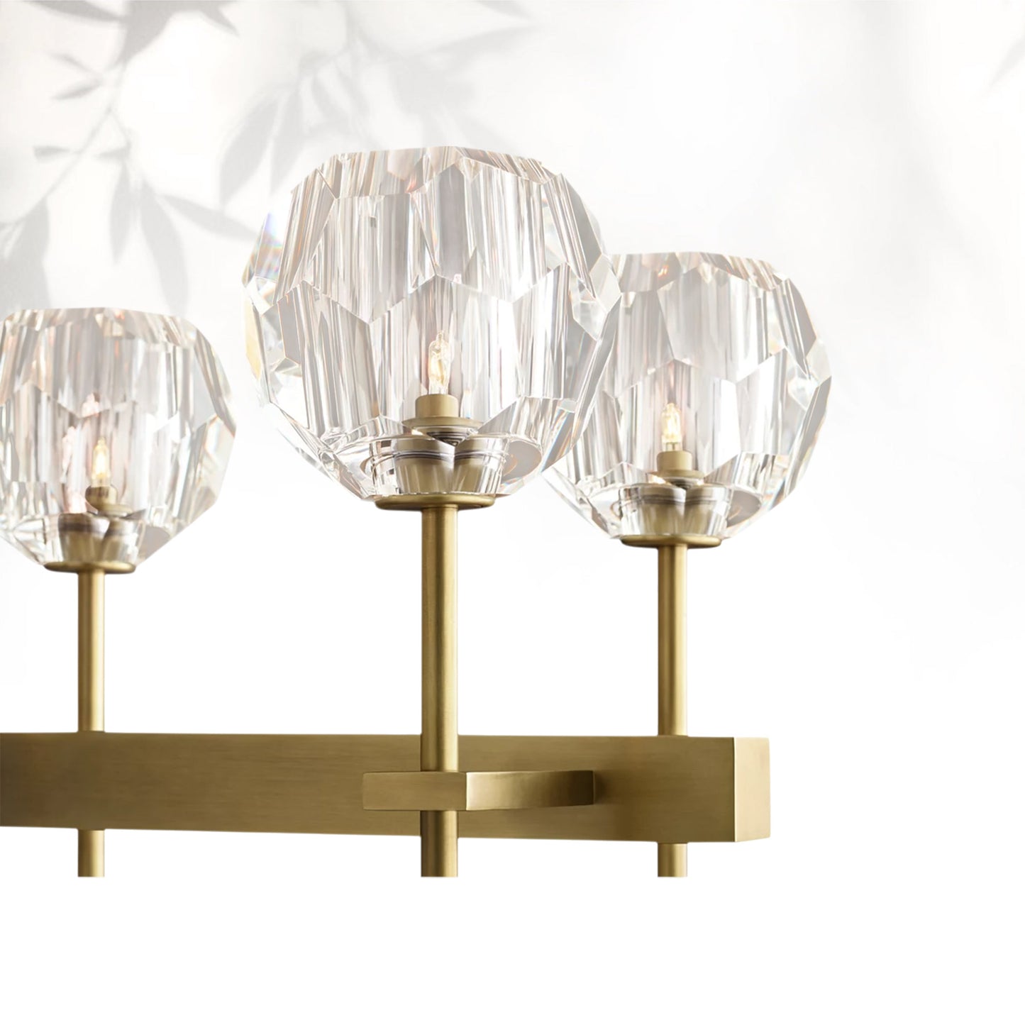 Boule Do Cristal Glass Linear Chandelier