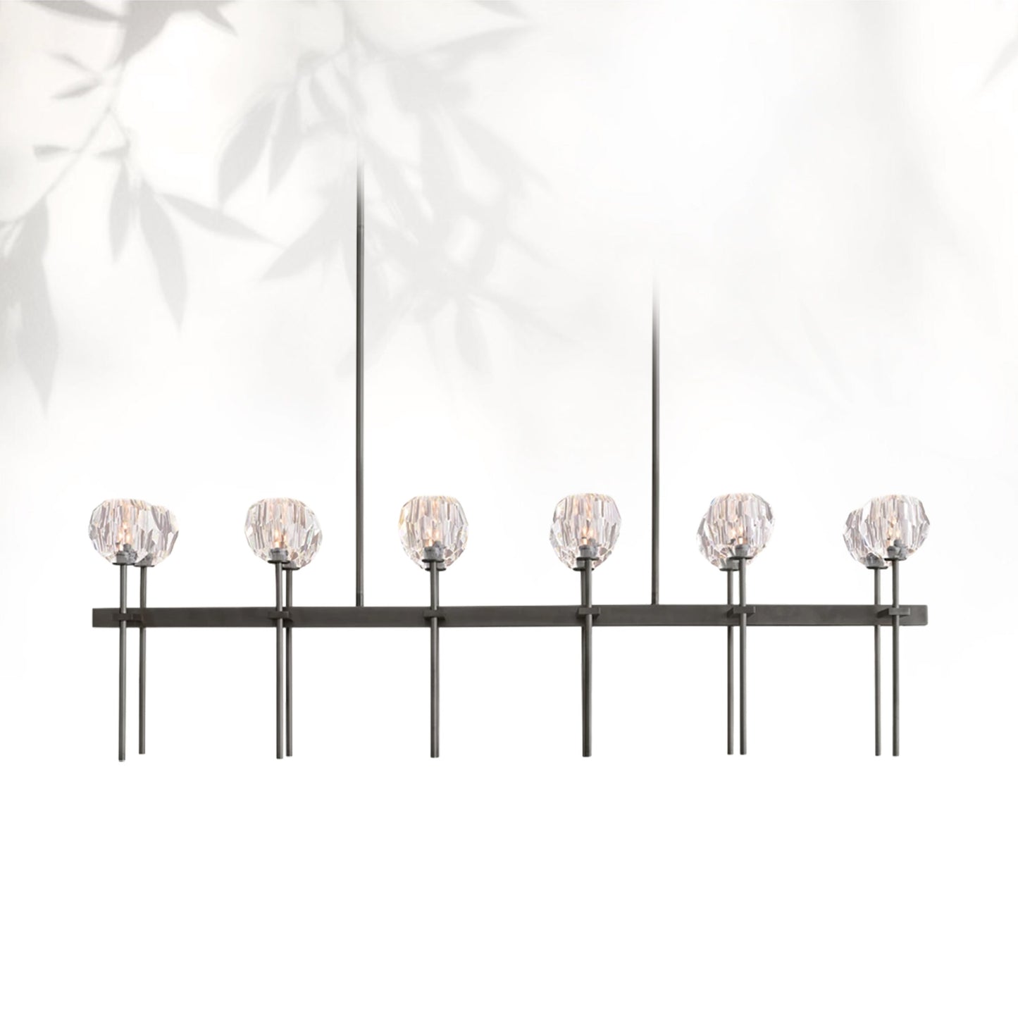 Boule Do Cristal Glass Linear Chandelier