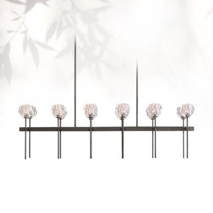 Boule Do Cristal Glass Linear Chandelier