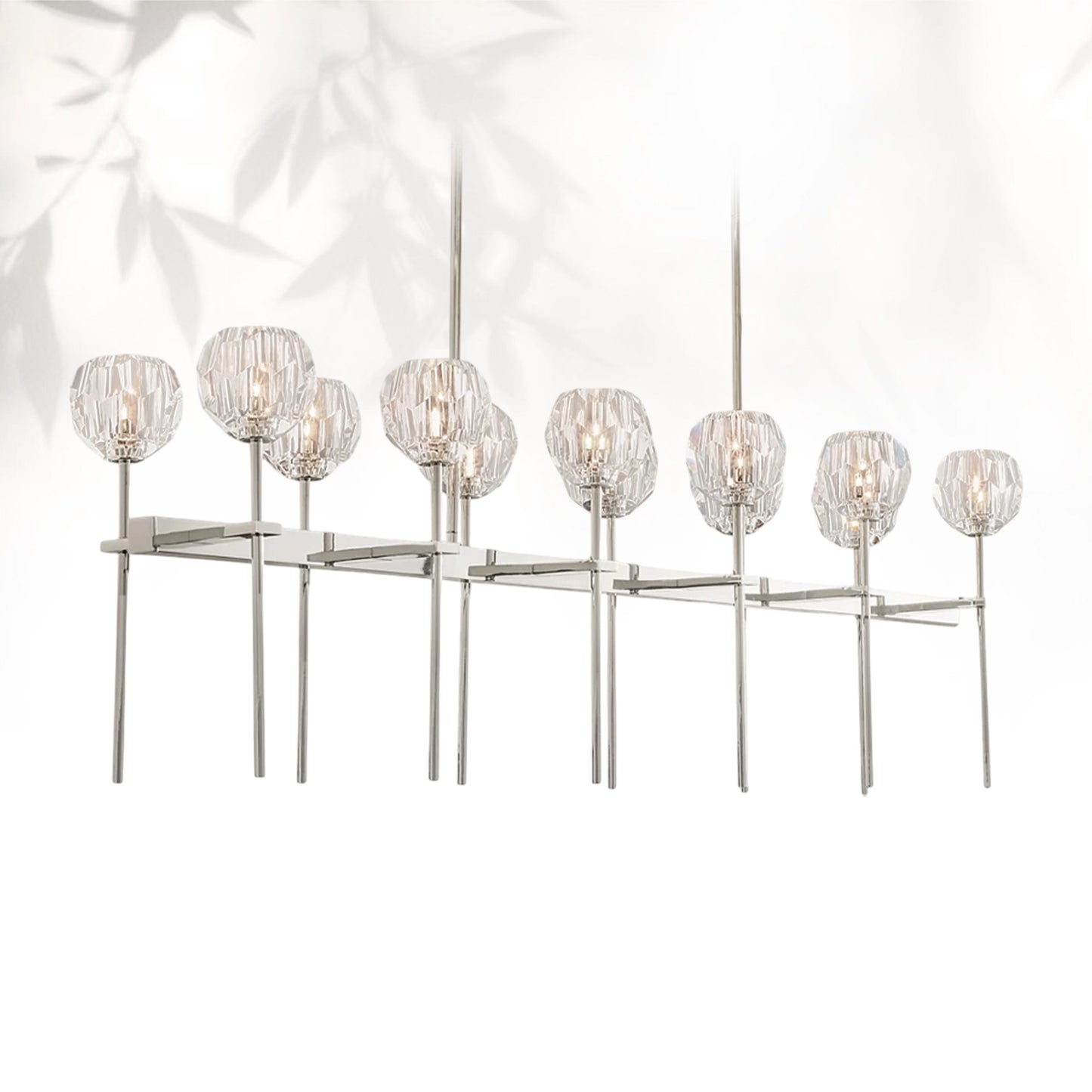 Boule Do Cristal Glass Linear Chandelier