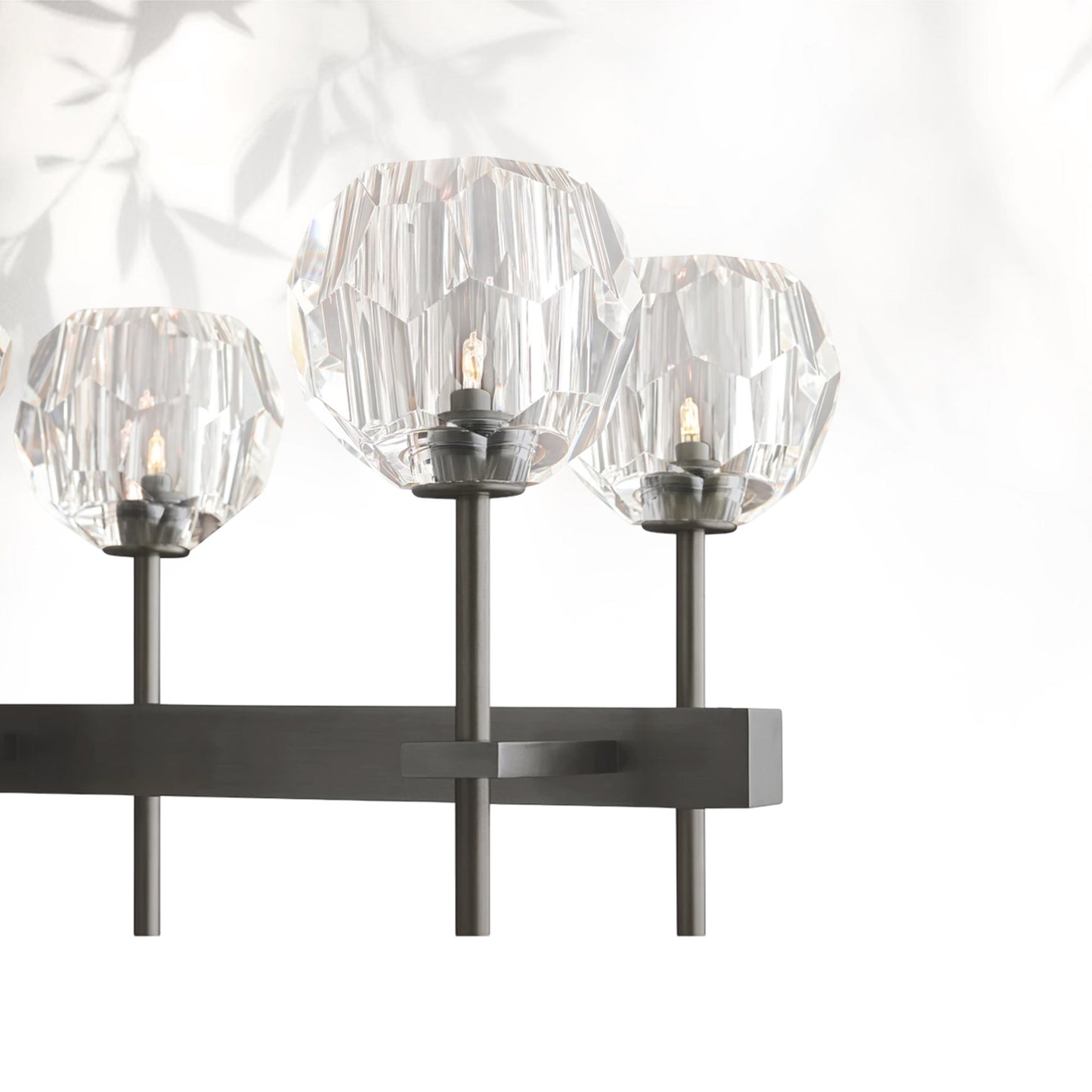 Boule Do Cristal Glass Linear Chandelier