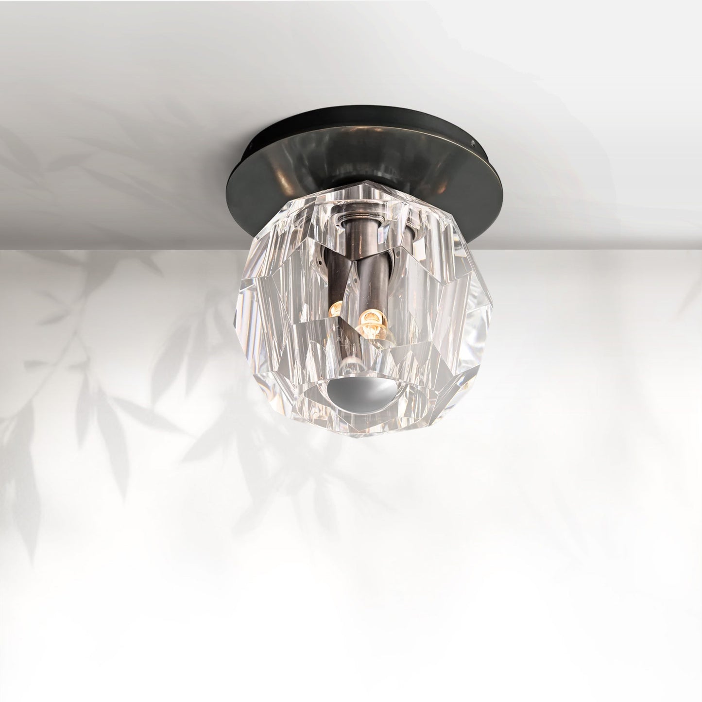 Boule Do Crystal Glass Petite Flushmount
