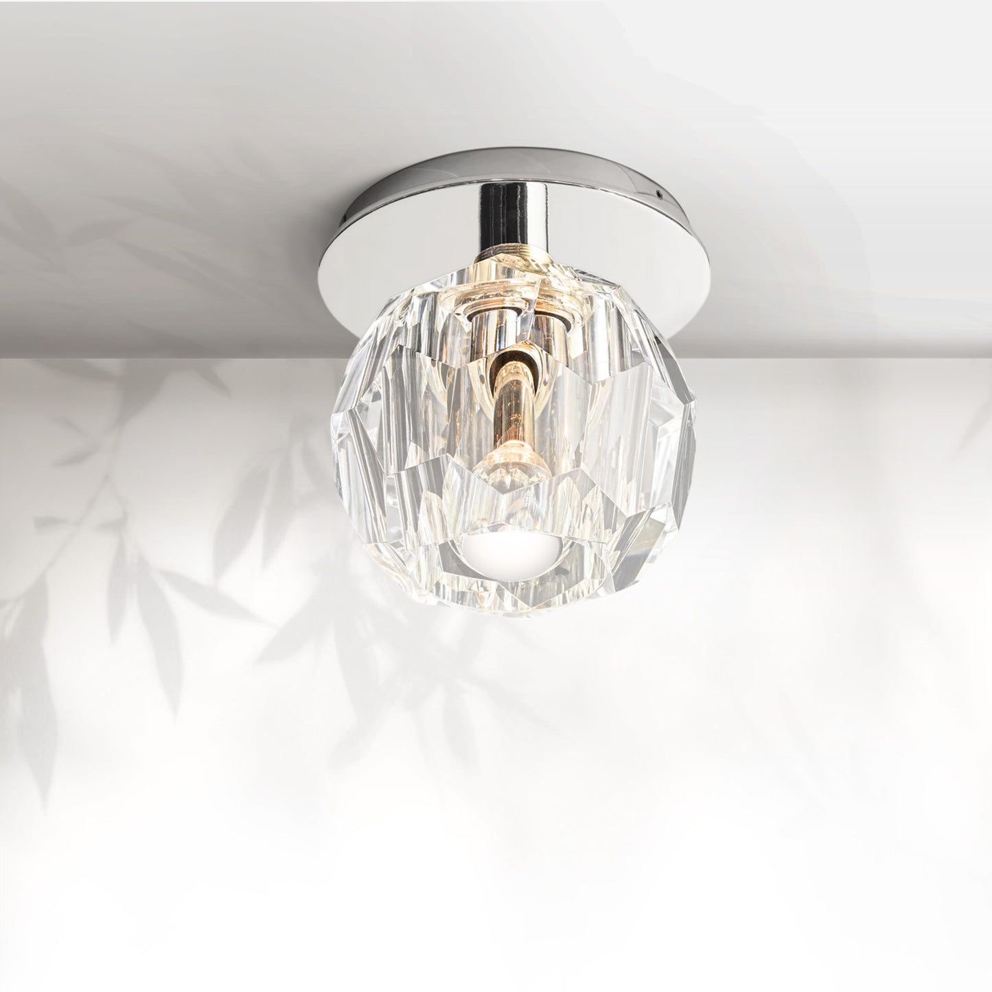 Boule Do Crystal Glass Petite Flushmount