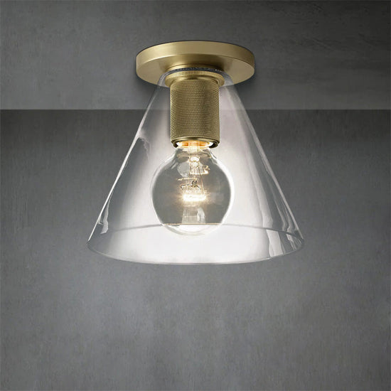 Urbane Funnel Shade Flushmount