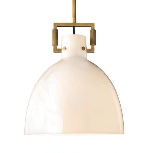 Zephyral Milk Glass Cloche Pendant