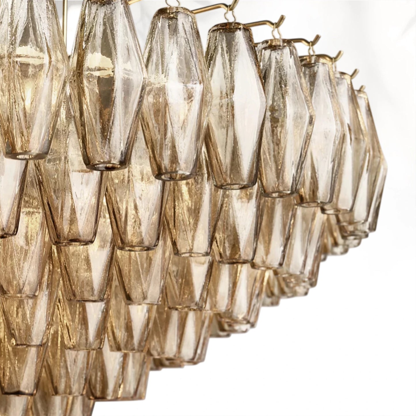 Chiaravalle Glass Tiered Round Chandelier 37" 47" 62"