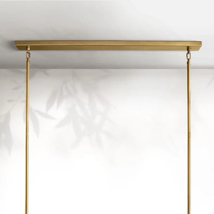 Chiaravalle Glass Tired Rectangular Chandelier