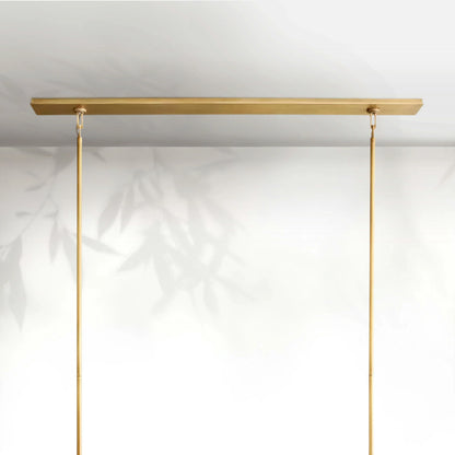 Bickman Glass Lantern Rectangular Chandelier