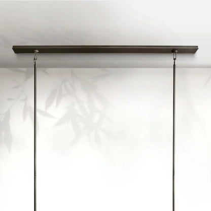 Bickman Glass Lantern Rectangular Chandelier