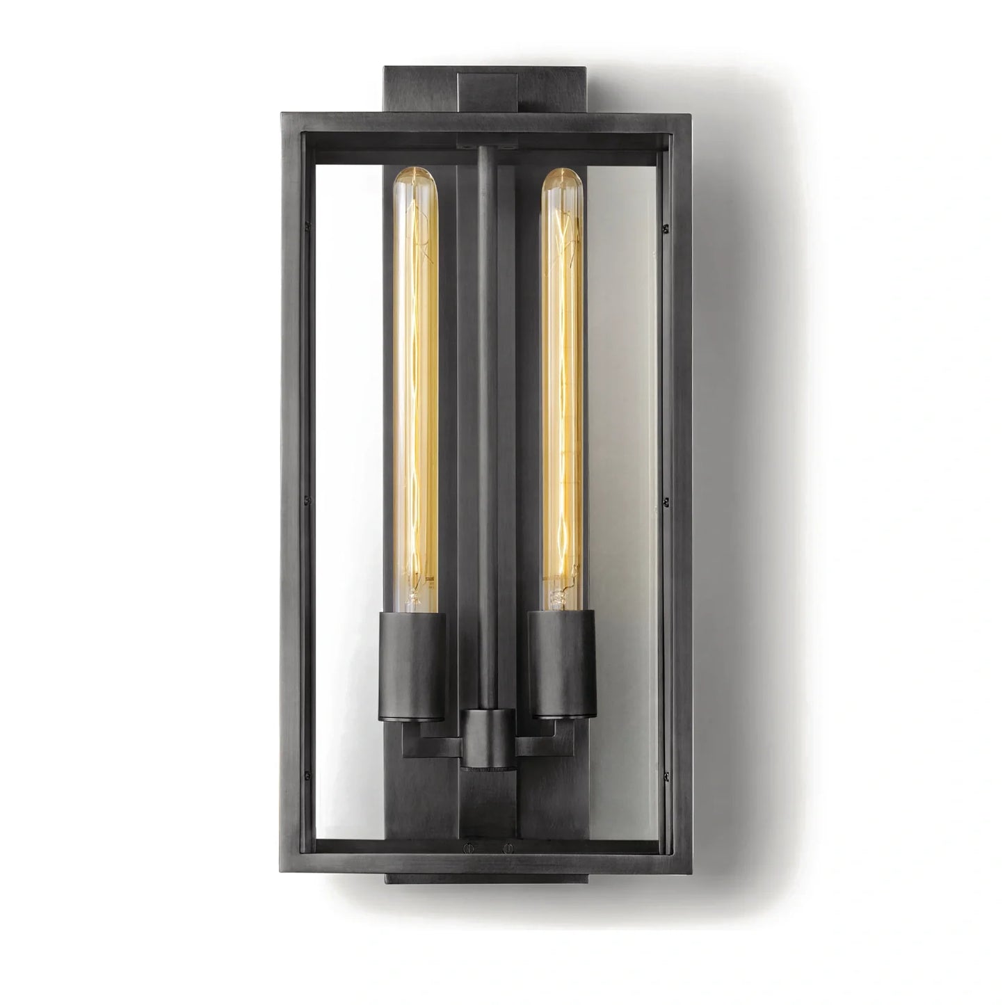 Baker Outdoor Square Lantern Wall Sconce 18"21"28"