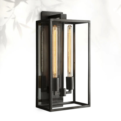 Bickman Outdoor Square Lantern Wall Sconce 18"21"28"