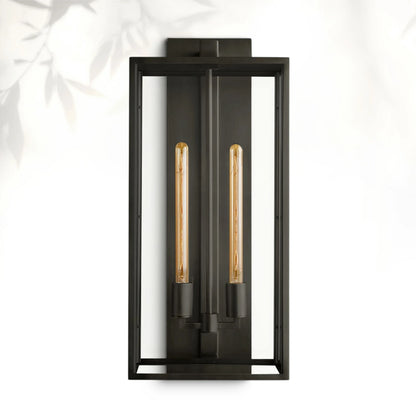 Bickman Outdoor Square Lantern Wall Sconce 18"21"28"