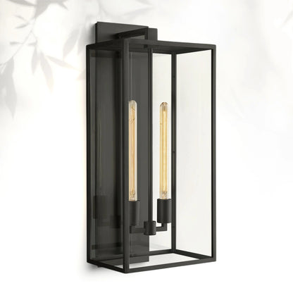Bickman Outdoor Square Lantern Wall Sconce 18"21"28"