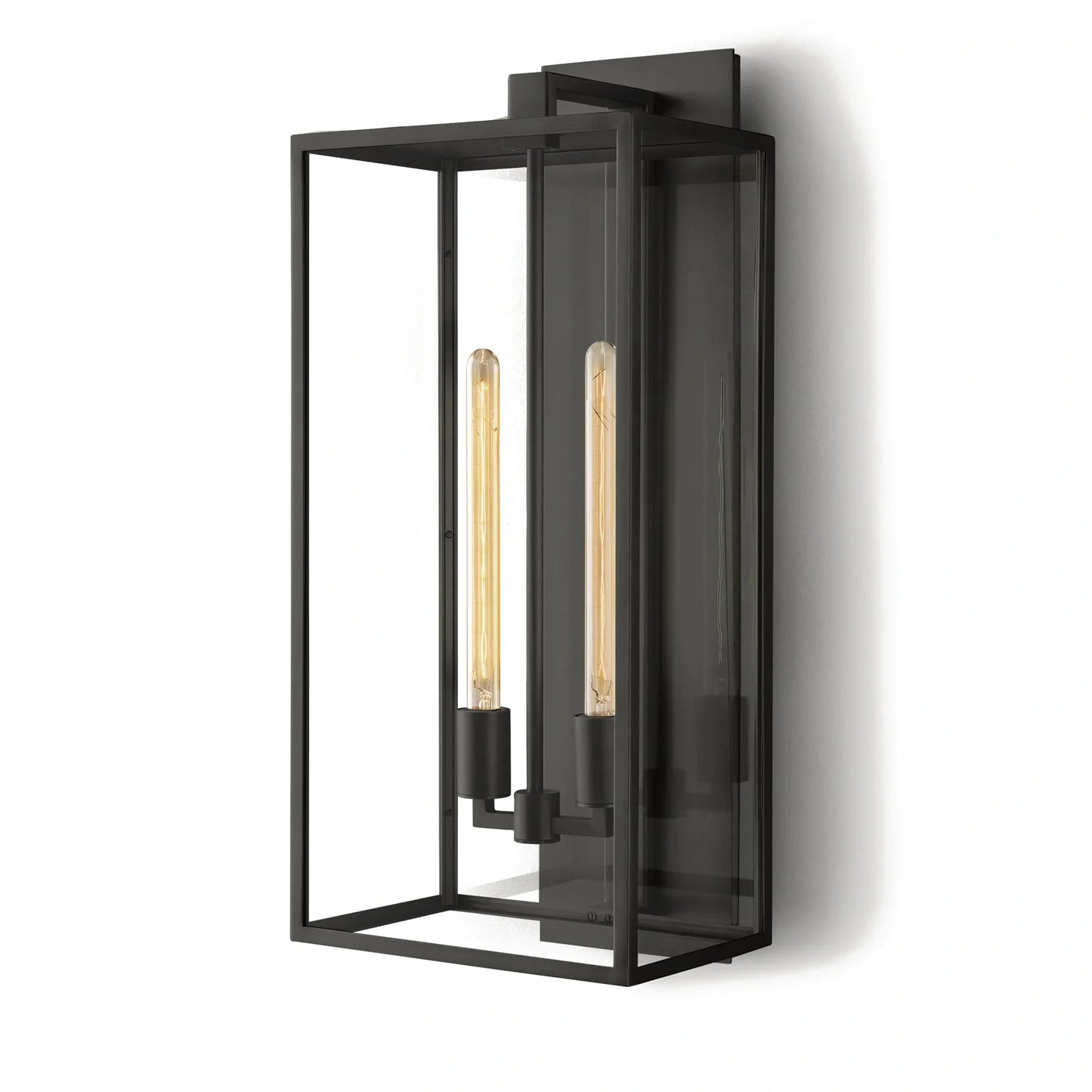 Baker Outdoor Square Lantern Wall Sconce 18"21"28"