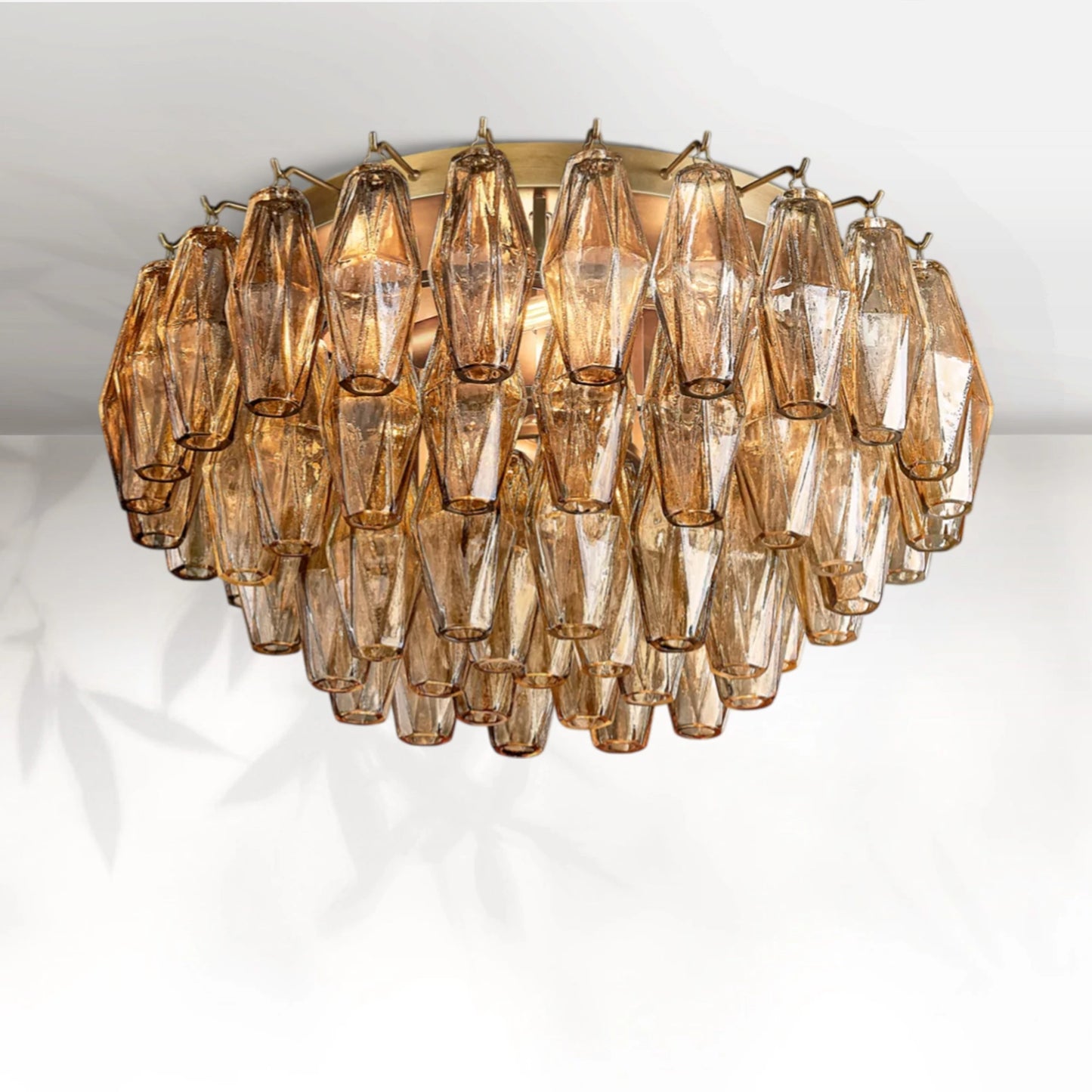 Chiaravalle Glass Flushmount