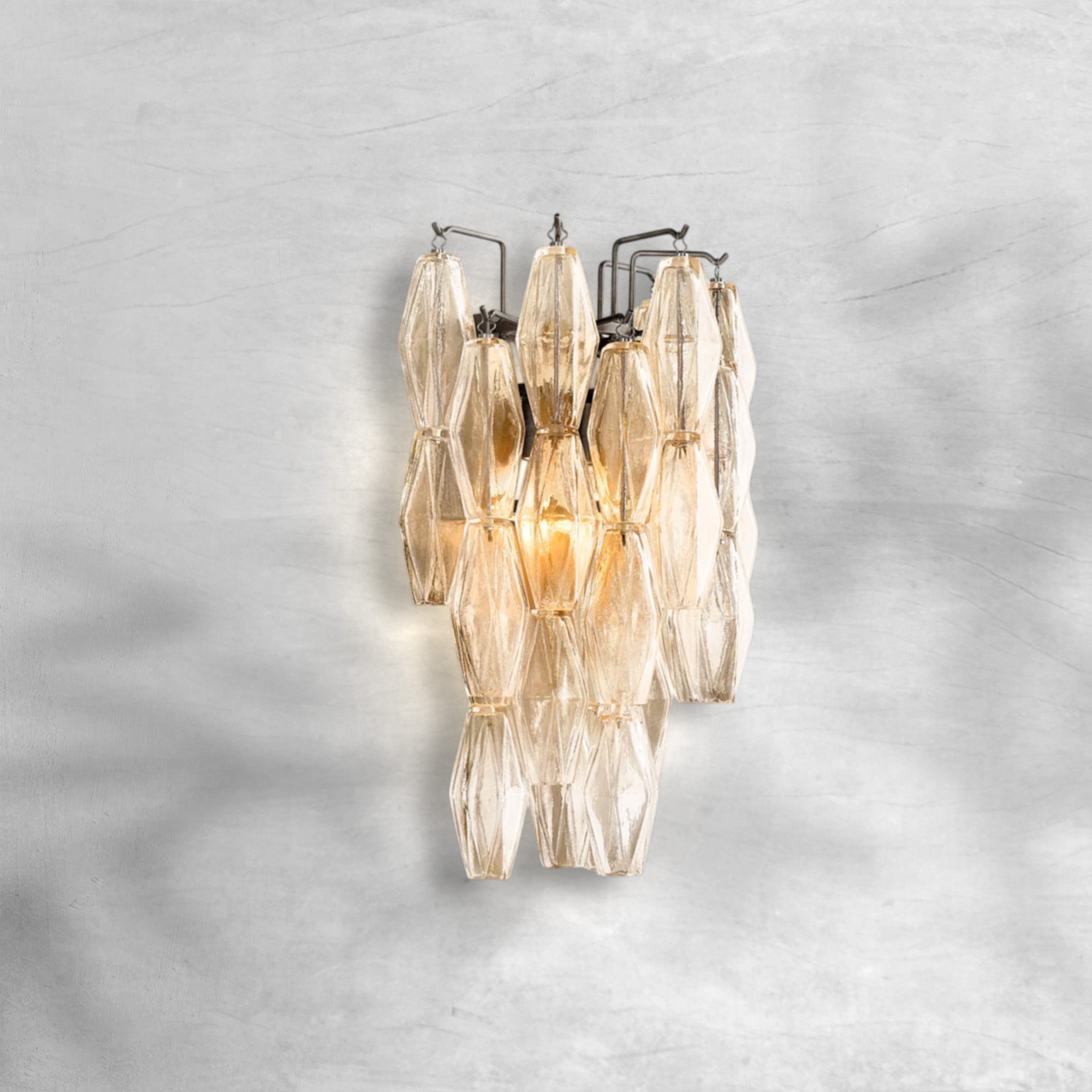 Cyra Glass Short Wall Sconce