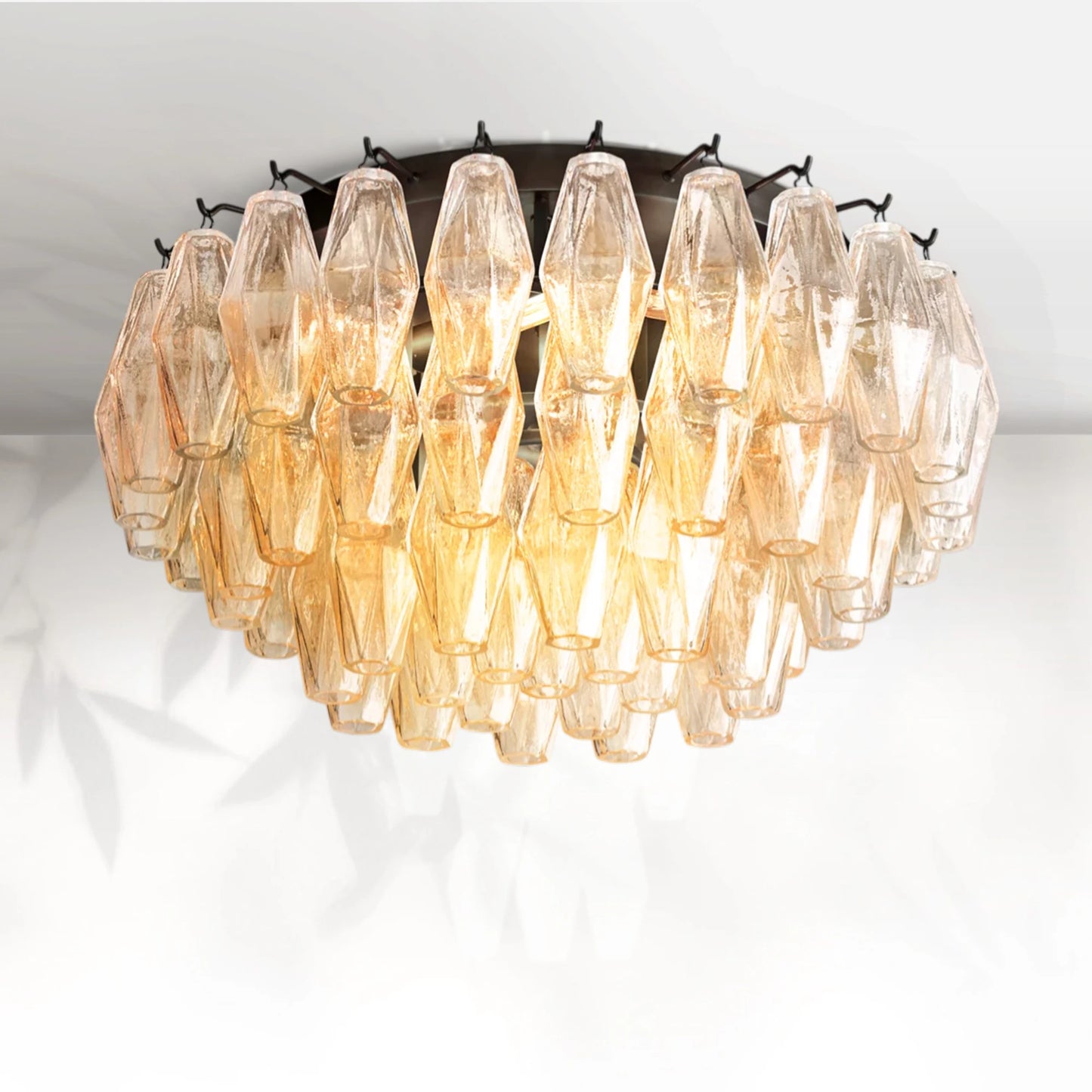 Chiaravalle Glass Flushmount