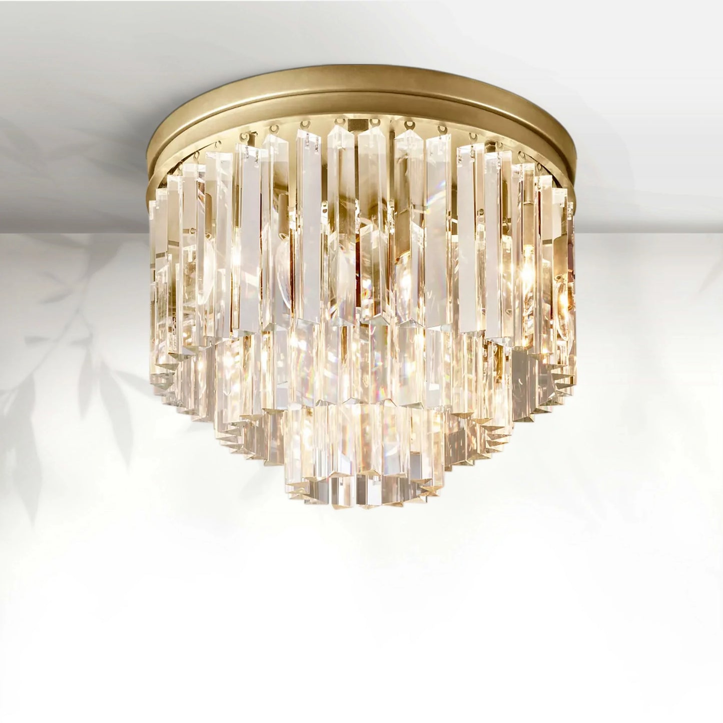 1920s Odeom Round Flushmount