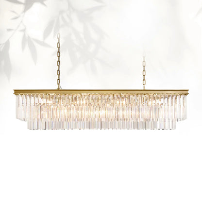 1920s Odeom Rectangular Chandelier