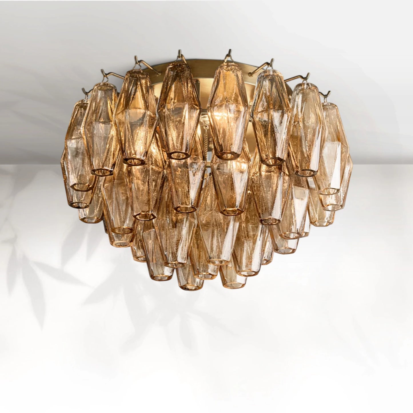 Chiaravalle Glass Flushmount