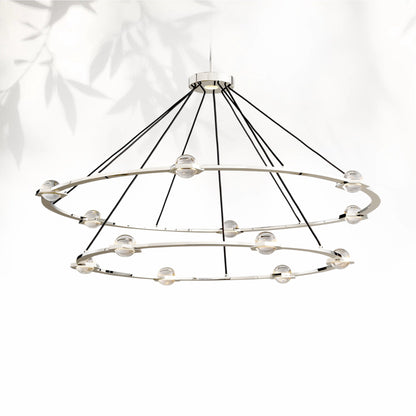 Eclatamt Two-Tier Round Chandelier