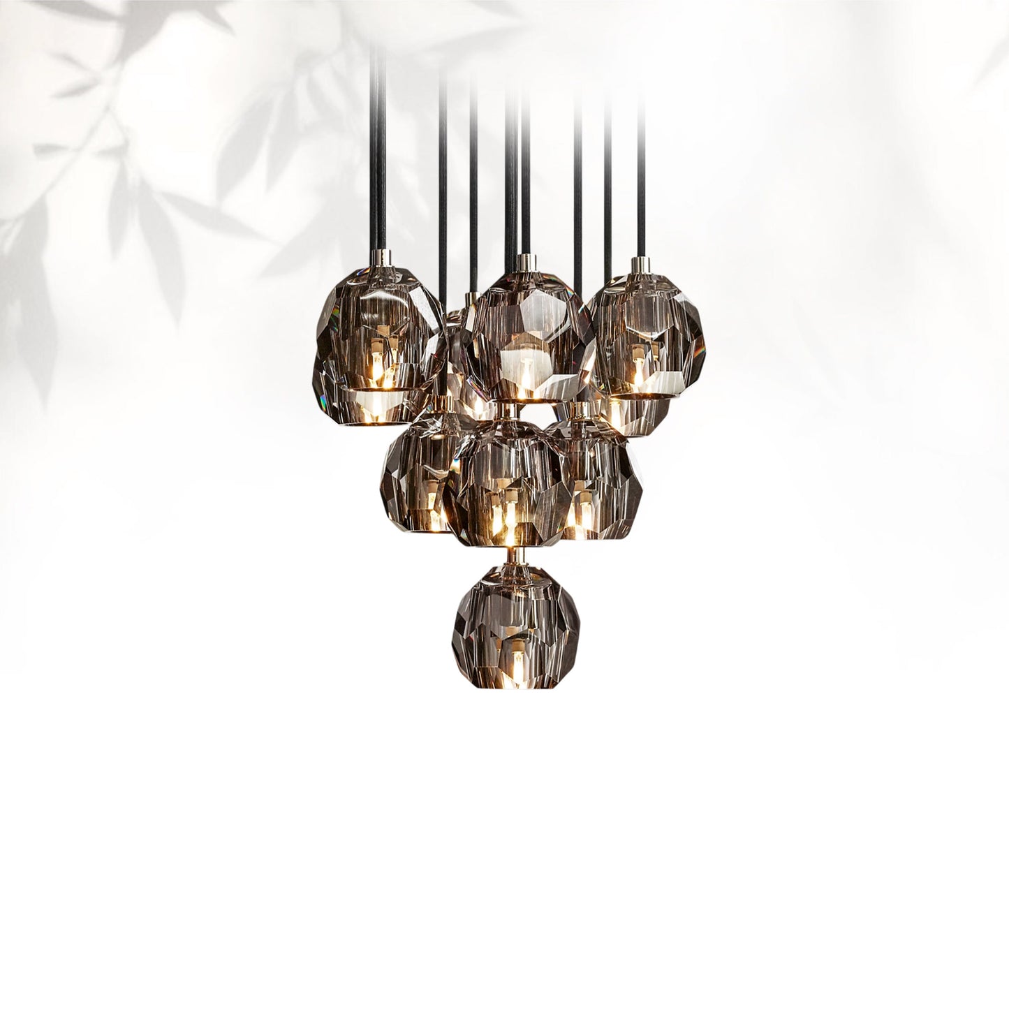 Boule Do Crystal Cluster Round Chandelier