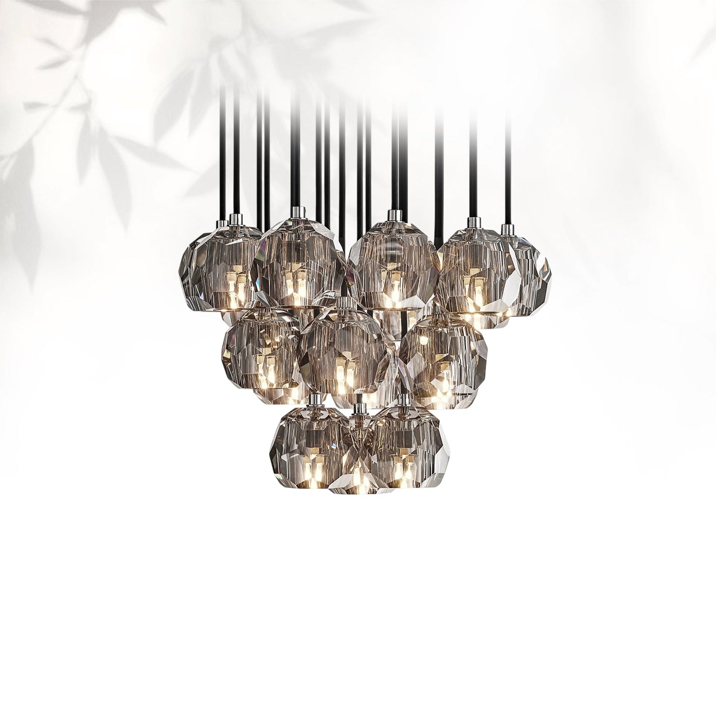 Boule Do Crystal Cluster Round Chandelier