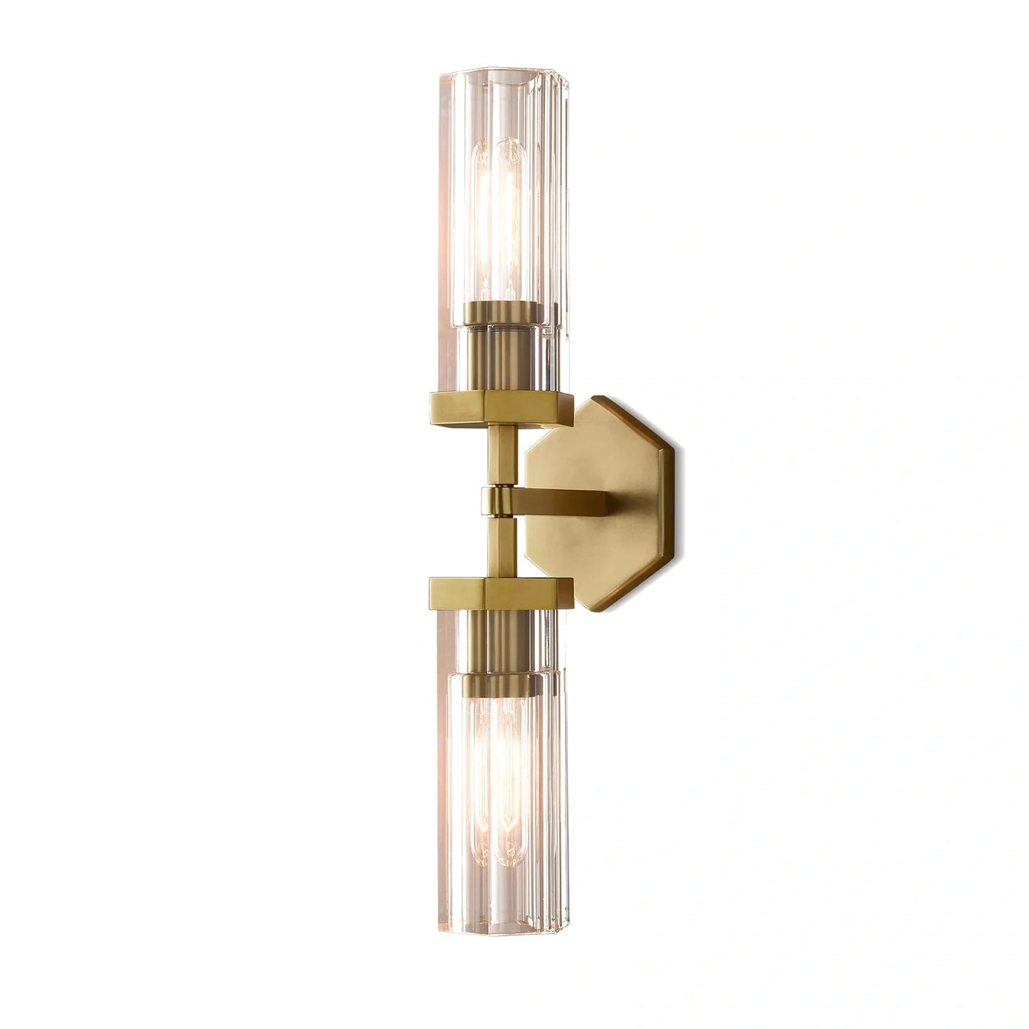 Lameth Hexagonal Linear Wall Sconce 20"31"