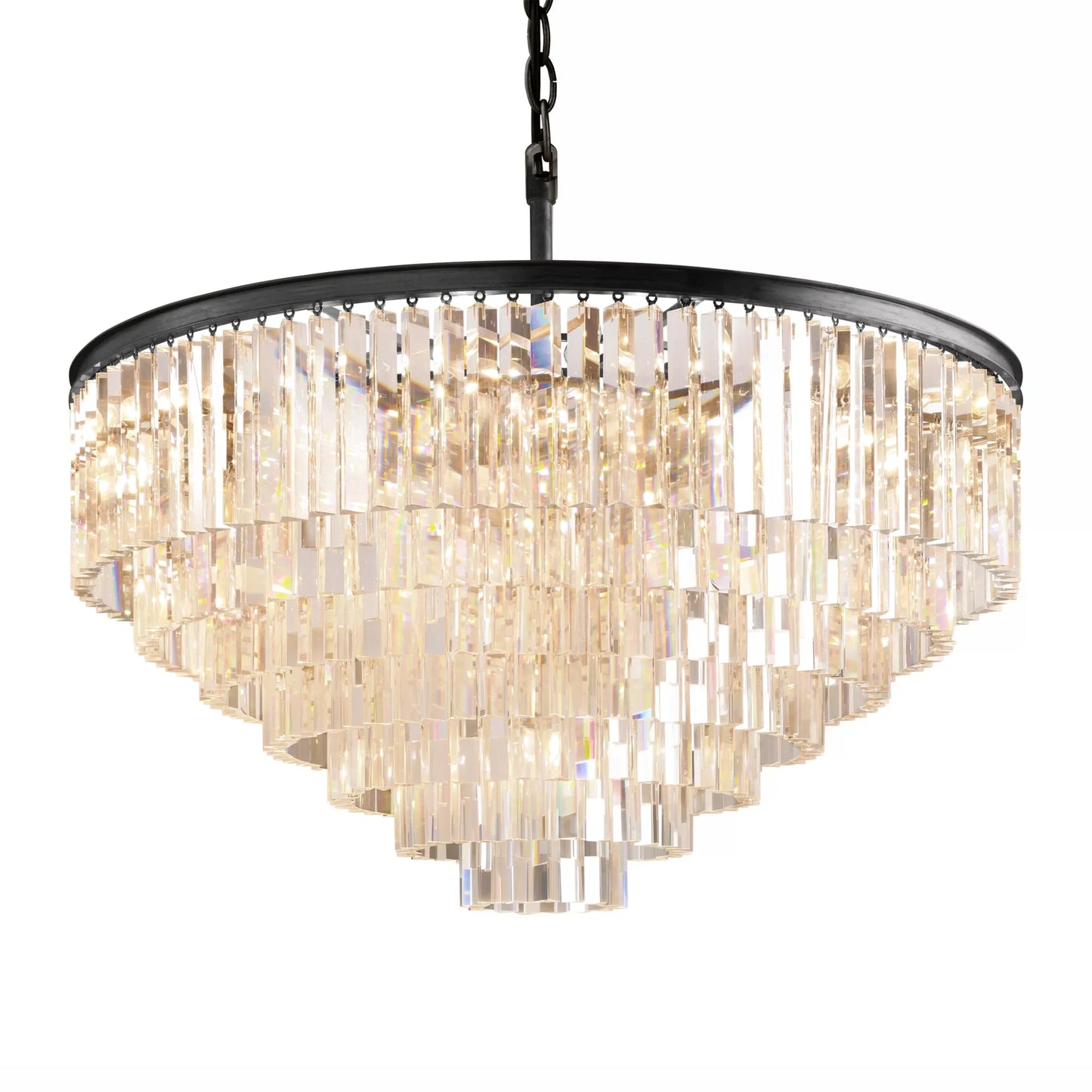 1920s Odeom Round Chandelier 20"32"44"