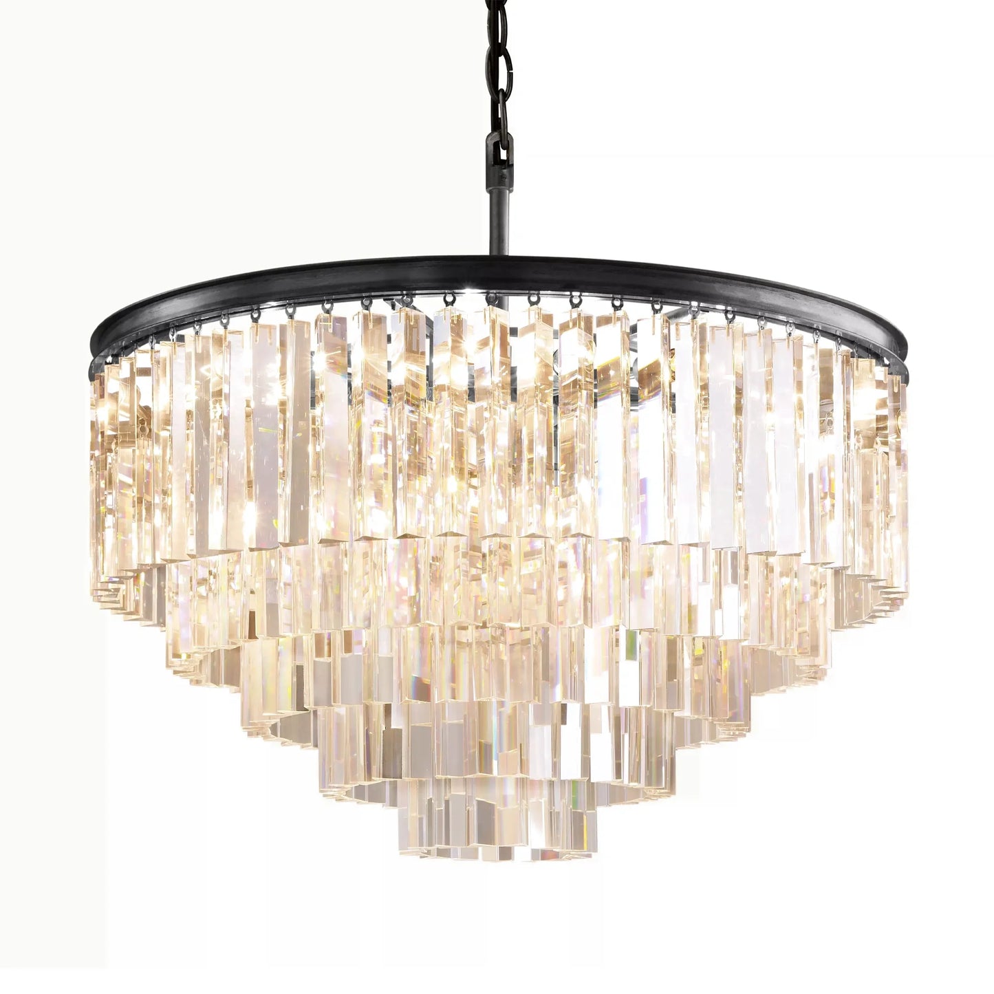 1920s Odeom Round Chandelier 20"32"44"