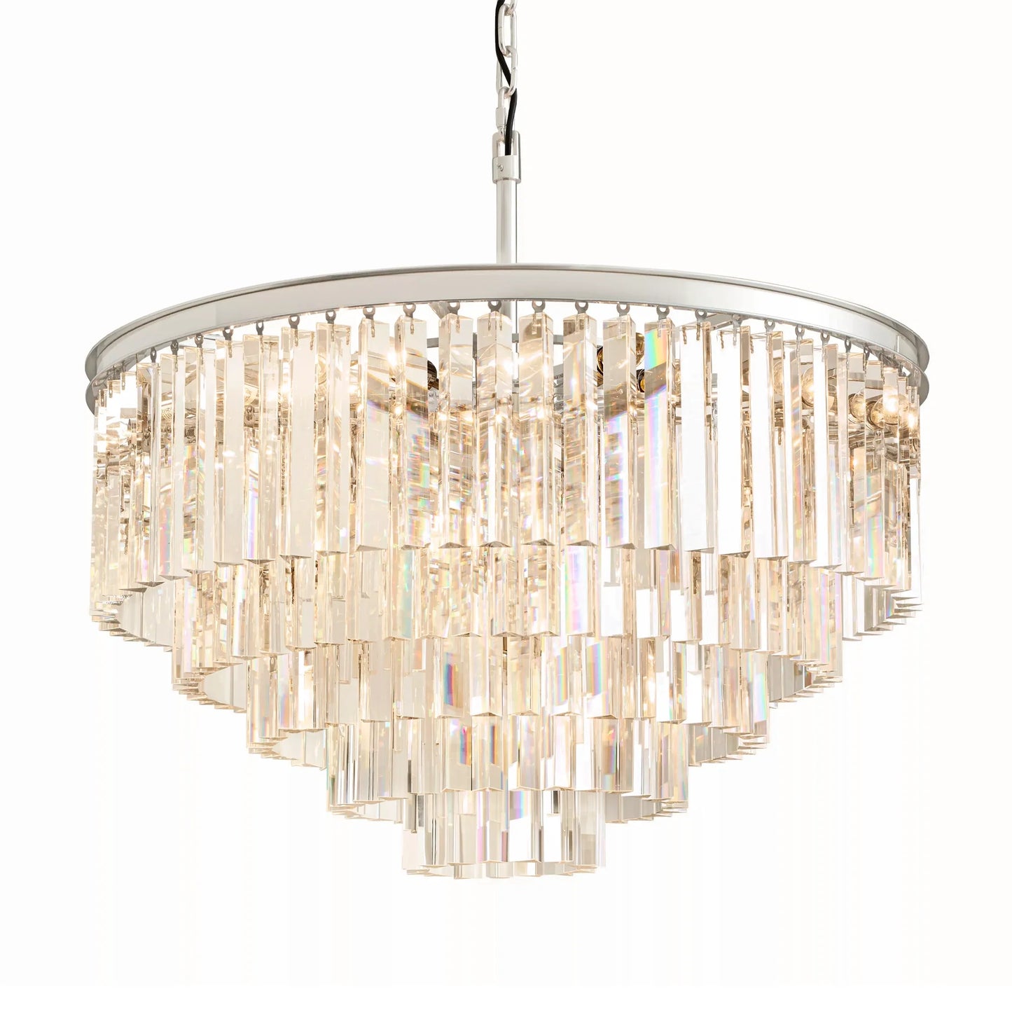 1920s Odeom Round Chandelier 20"32"44"
