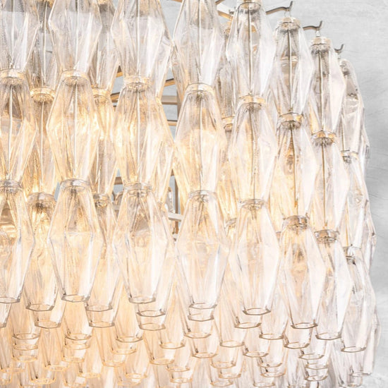Cyra Clear Glass Round Chandelier