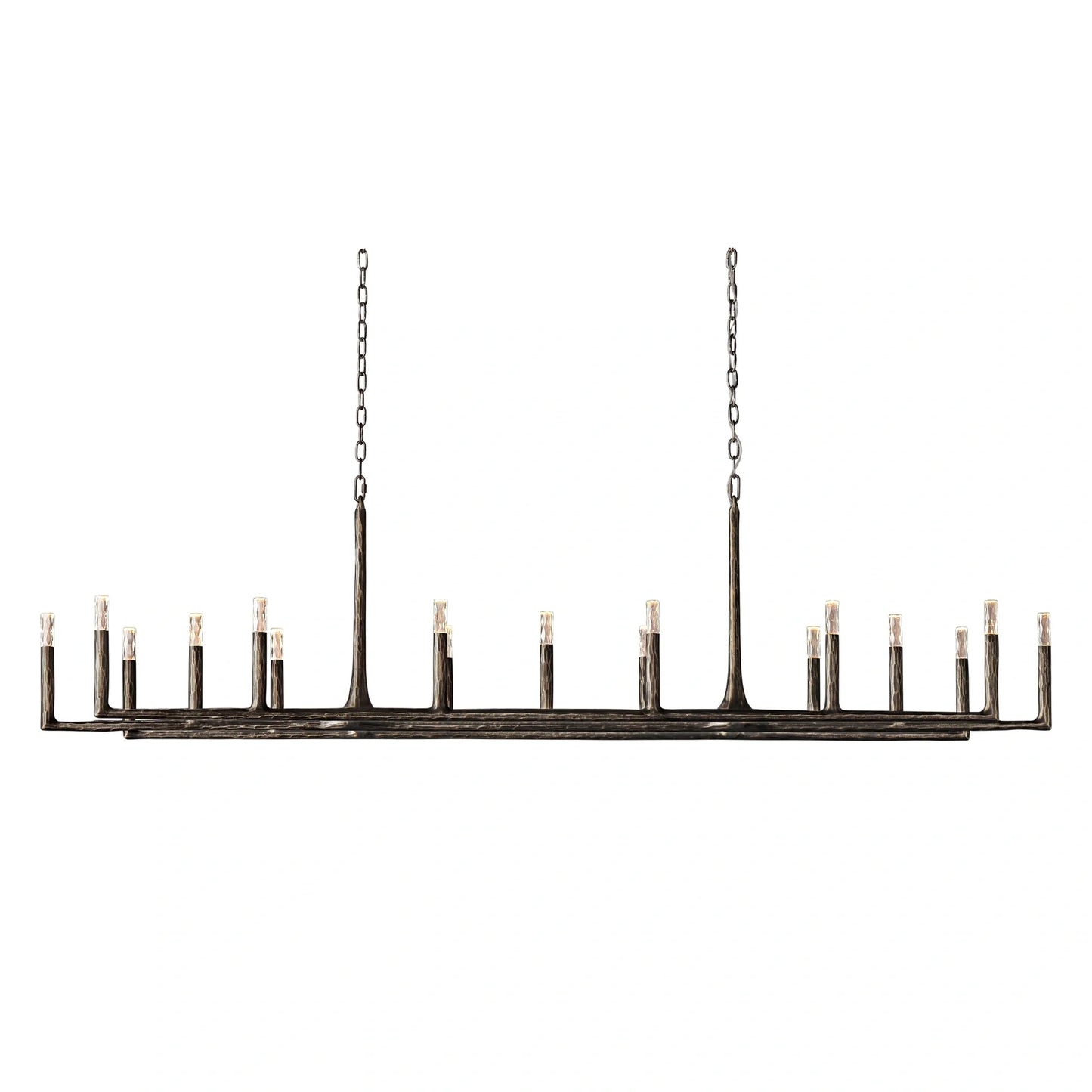 Thaddeas Forged Linear Chandelier 54"/72"/96"