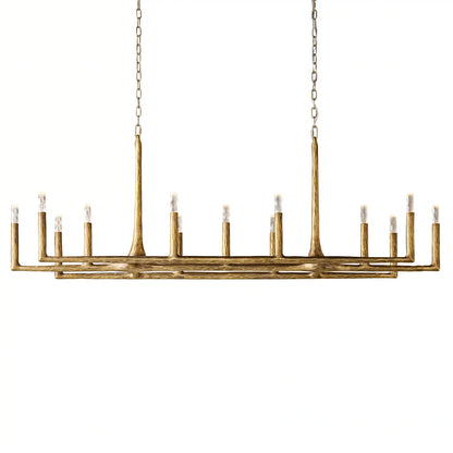 Thaddeas Forged Linear Chandelier 54"/72"/96"