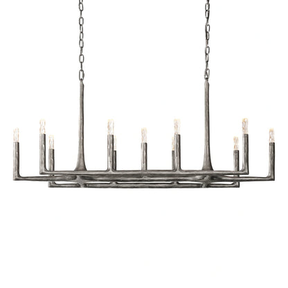 Thaddeas Forged Linear Chandelier 54"/72"/96"