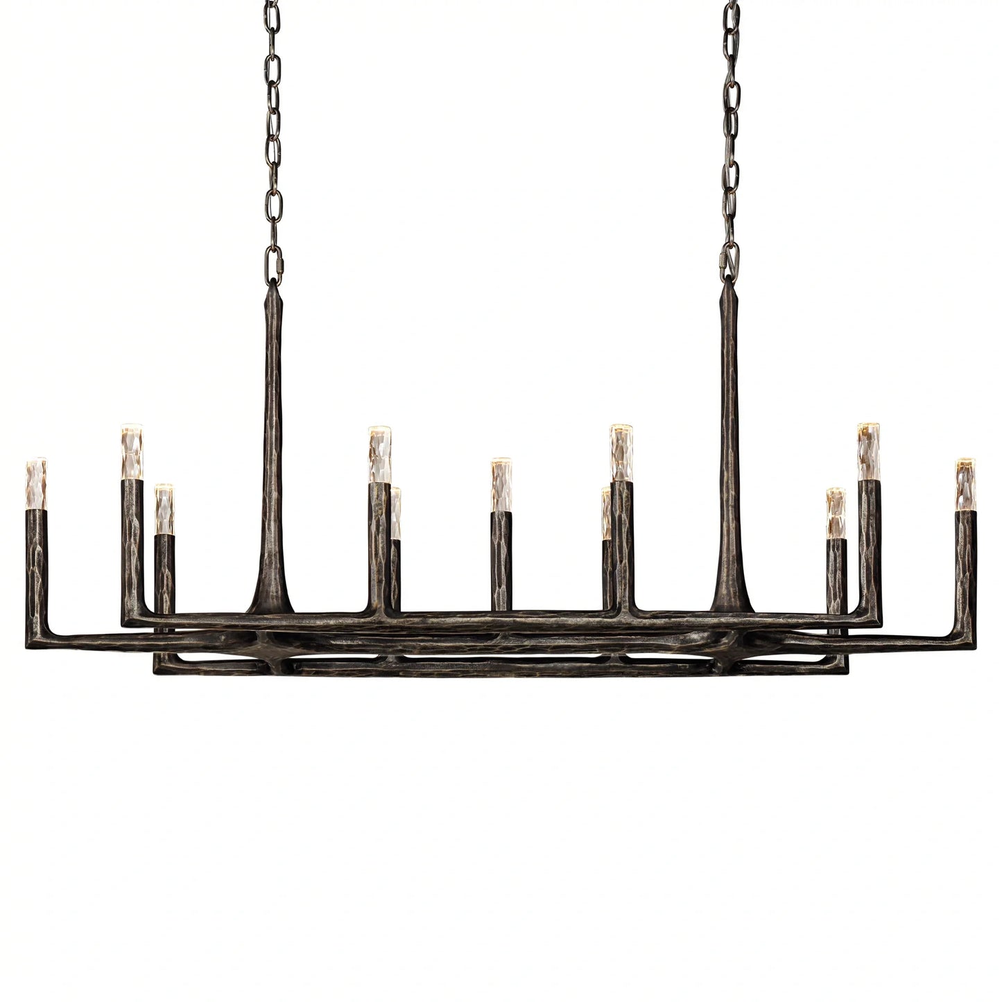 Thaddeas Forged Linear Chandelier 54"/72"/96"
