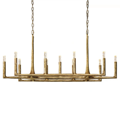 Thaddeas Forged Linear Chandelier 54"/72"/96"