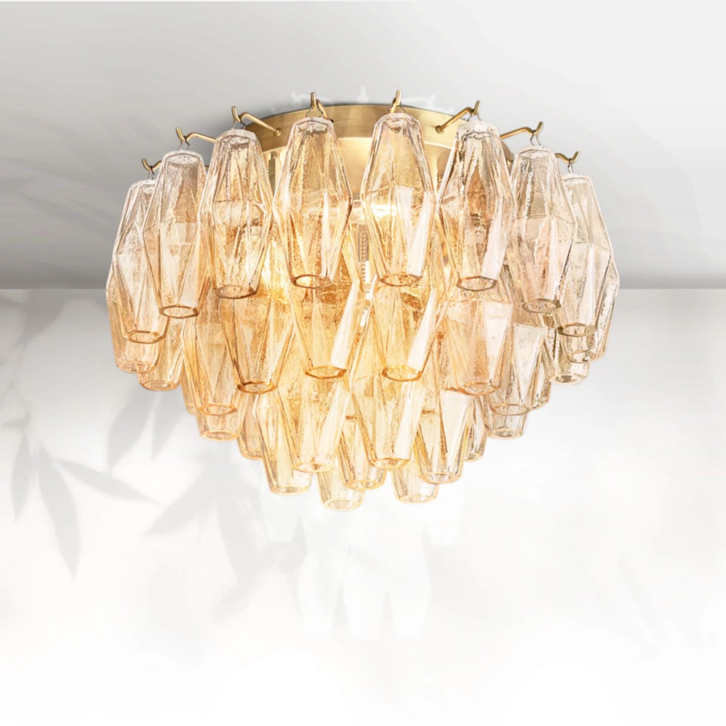 Chiaravalle Glass Flushmount