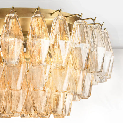 Chiaravalle Glass Flushmount