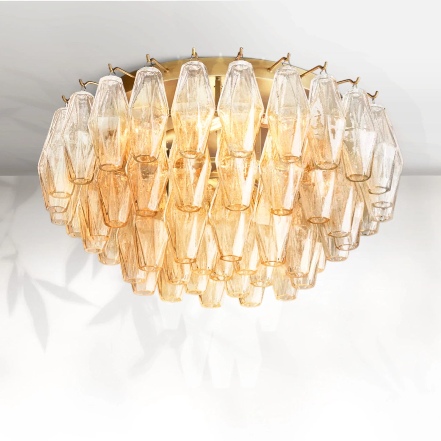 Chiaravalle Glass Flushmount